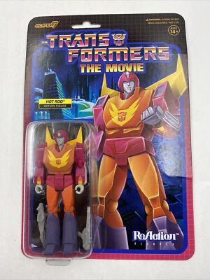   Hot Rod Transformers The Movie Super 7 Reaction Figure BRAND NEW