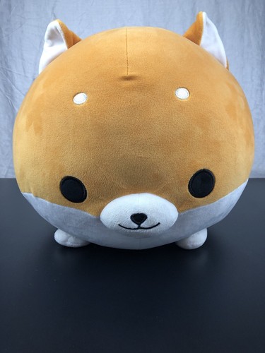 Round 1 Takashoji Shiba Inu Large Mochi Dog Plush 13” Orange New