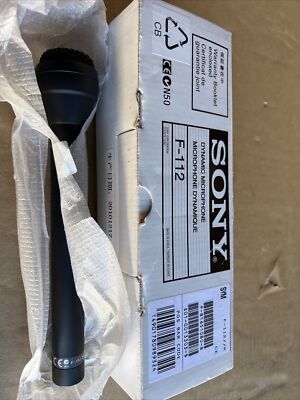 Sony F-112 Dynamic Microphone -New/Open Box- Free US Shipping
