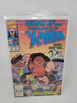 WHAT IF #13 PROFESSOR X HAD BECOME THE JUGGERNAUT? MARVEL 9.4 *1990*