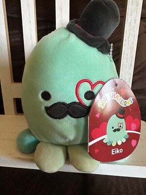 Squishmallows Valentines Day Eiko the Octopus 5  Stuffed Plush