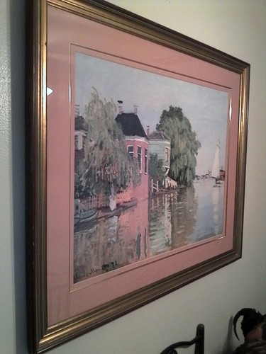 Claude Monet Landscape Near Zaandam beautiful old Print ~  44