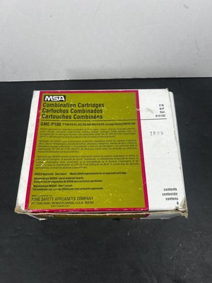 5 Pack-MSA Comfo Multigas/P100 GME Combination Cartridges 815182 GME-P100-Box/5