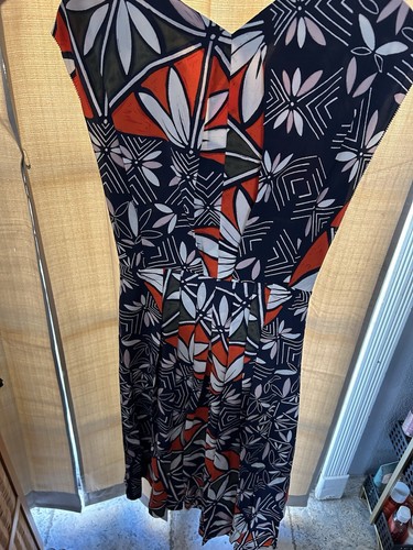 Pre-owned Tory Burch Acoma Pottery Silk Wrap Midi Dress Sz 0 $595 Msrp In Red