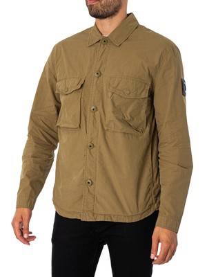 

Мужская хлопковая верхняя рубашка Marshall Artist, зеленая, Зеленый, MSATM10749-043