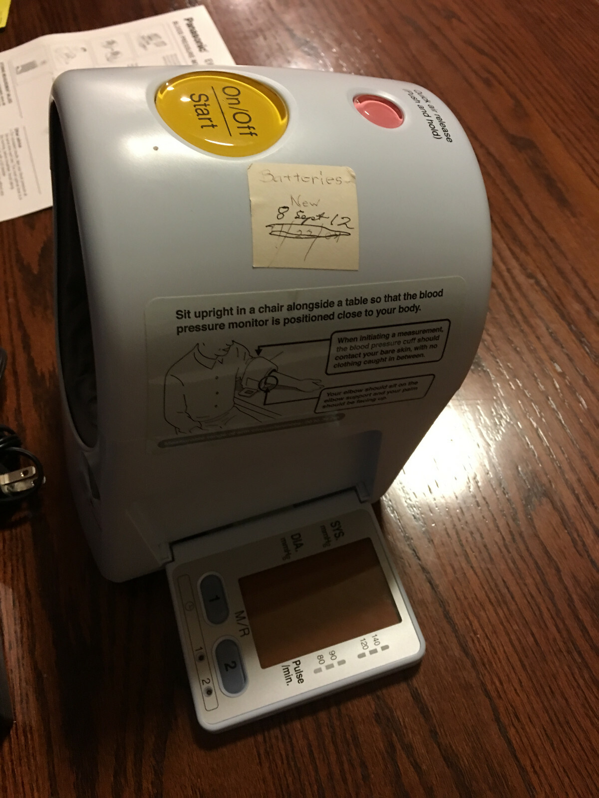 PANASONIC Diagnostec EW3152a UPPER ARM BLOOD PRESSURE MONITOR w/Box Tested Works