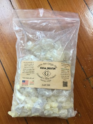 1 Lb 40a bit less41 Pine Gum Rosin used