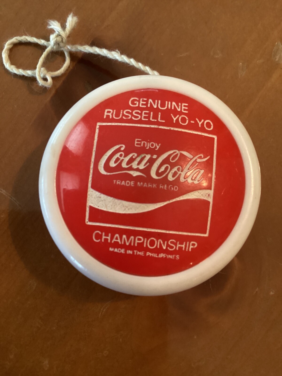 Coca-Cola Russell Yo-Yo ストリング付き VINTAGE COCA-COLA GENUINE RUSSELL CHAMPIONSHIP YO-YO MADE IN