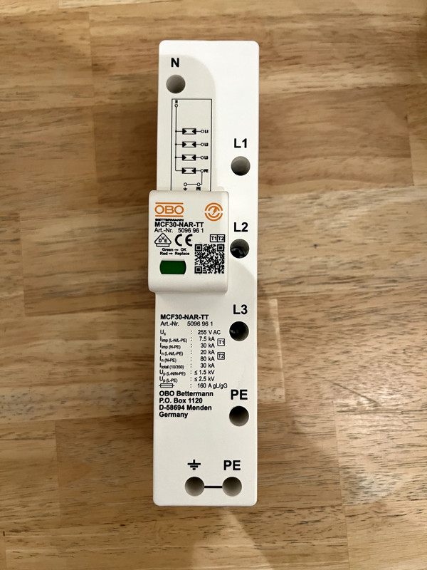 Bettermann Mcf30-Nar-Tt ÃBerspannungsableiter