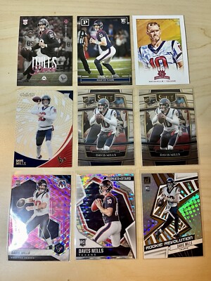Davis Mills NFL RC Lot Of (18)