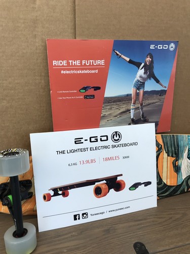 2 Foam Board Retail Display Signs from E-GO Electric Skateboards