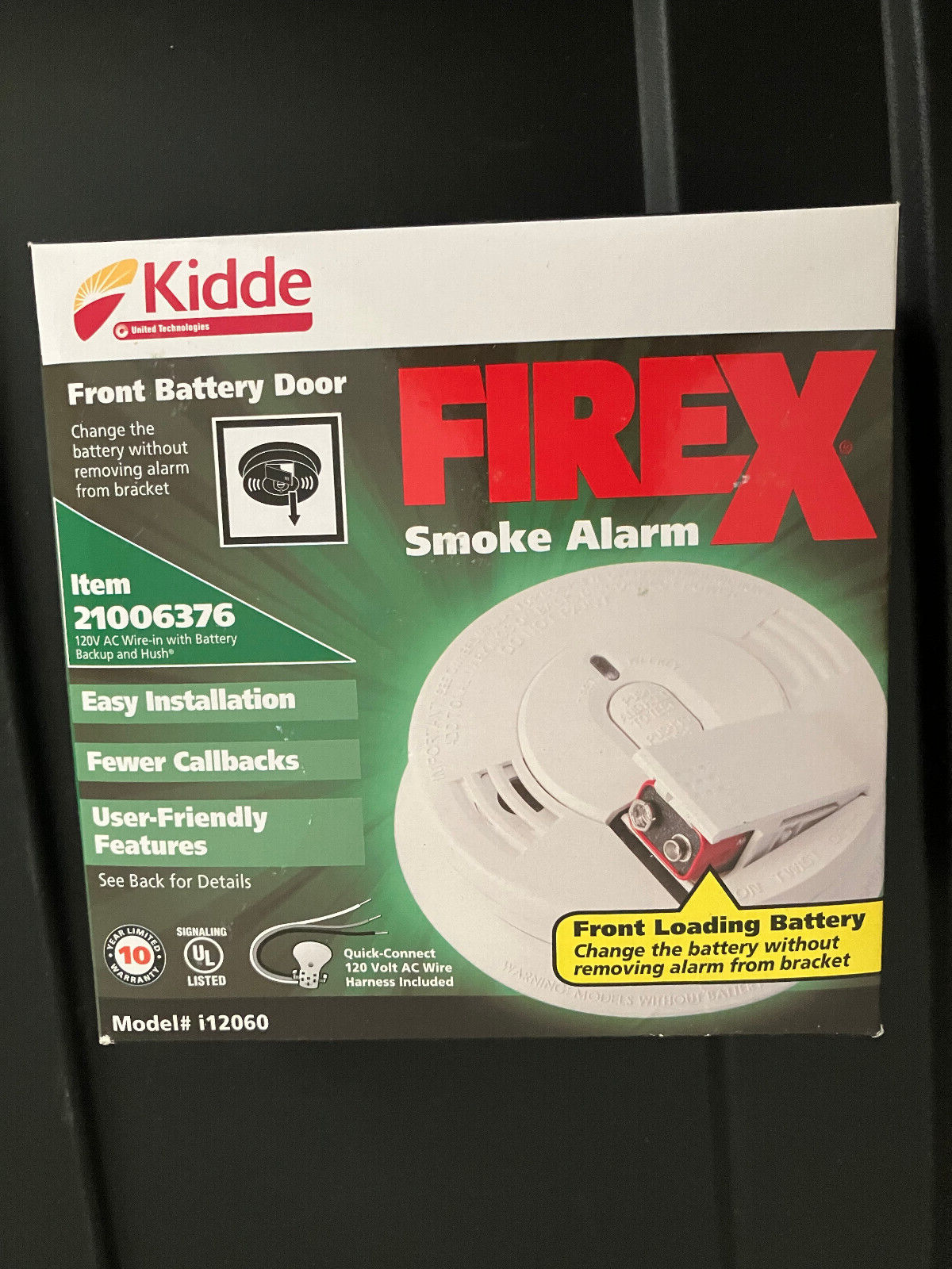 Alarm W Battery Backup