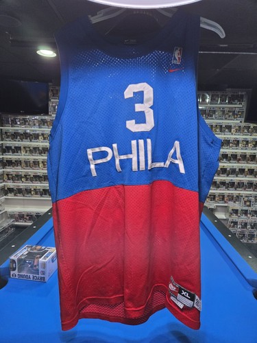 00's ナイキ　76ers ジャージ　XL アイバーソン Vintage Nike Philadelpha Sixers Allen Iverson Black Jersey