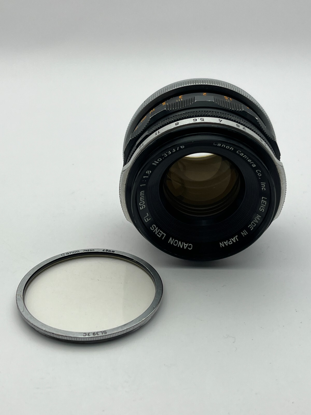 Canon FL 50mm f/1.8 Early type MF Lens from Japan sn33376 | eBay