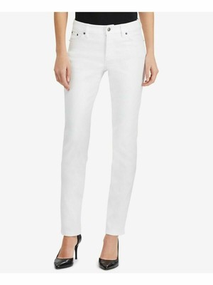 

RALPH LAUREN Женские белые джинсы прямого кроя, Белый, 209546486001