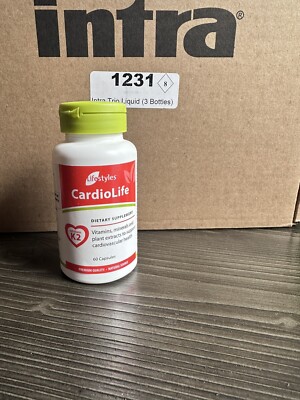INTRA - CARDIOLIFE CAPSULES LIFESTYLES 1 bottle $40 -FREE FAST SHIPPING