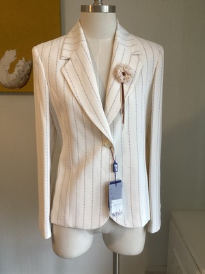 Occasions Jacket Size 12 Stunning Formal Ivory Blazer by WISH NEW RRP £159
