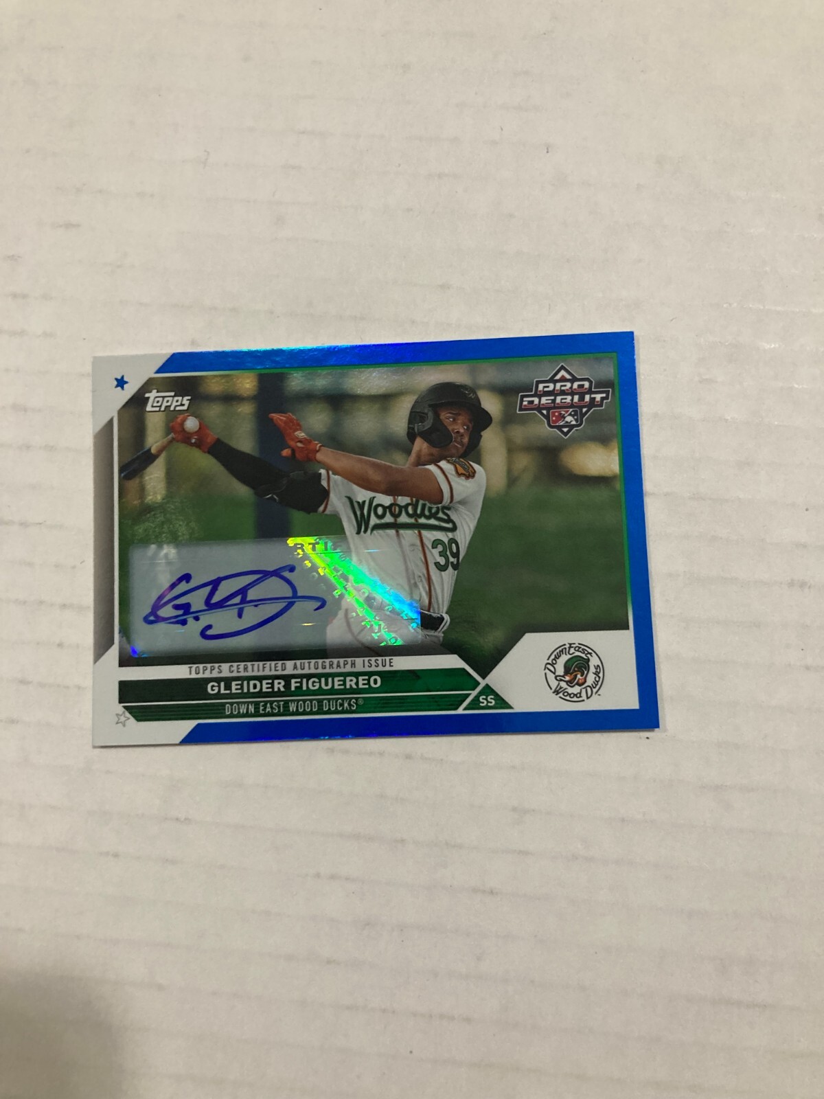 【限定150枚】Gleider Figuereo　auto 1st 2023 Topps Pro Debut Gleider Figuereo Blue Foil Autograph 59