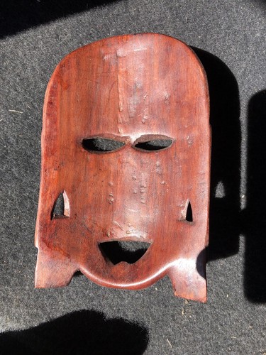 Vintage Wooden African Mask Hand Carved