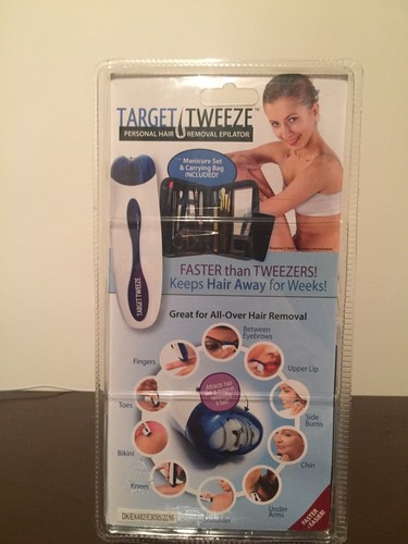 Target Tweeze Personal Hair Removal Epilator As See On TV Manicure Set & Bag