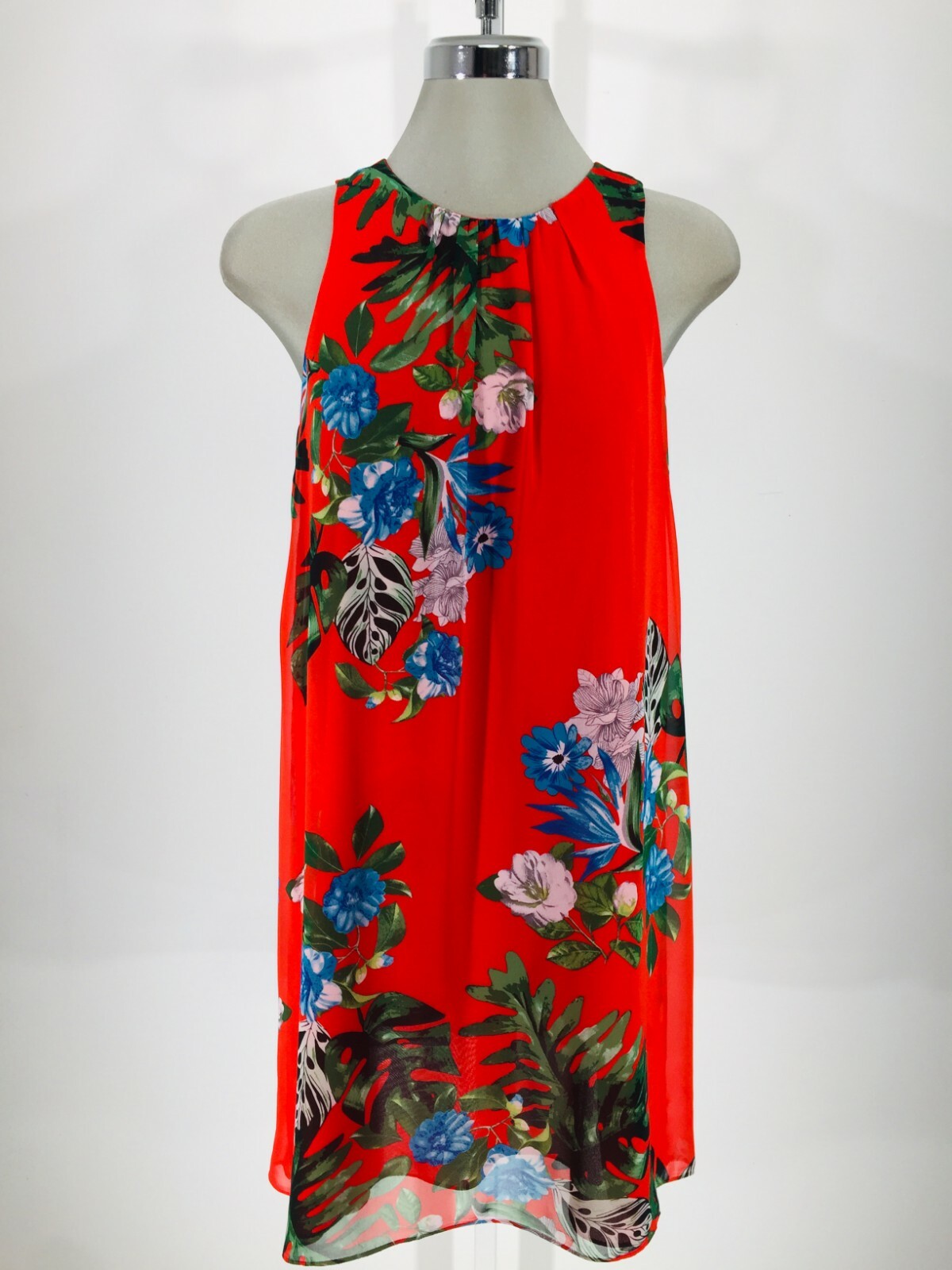 

Vince Camuto NWT Modern RED шифоновое платье с цветочным принтом, размер, Красный