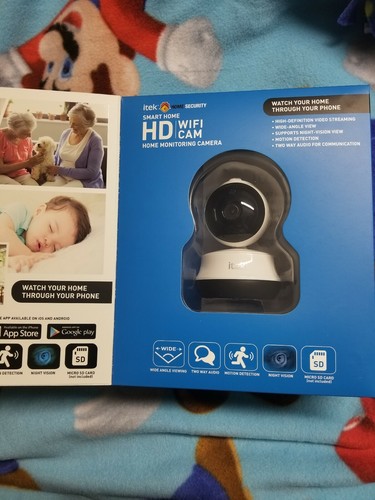 itek Smart Home Security HD Wifi Camera NIB