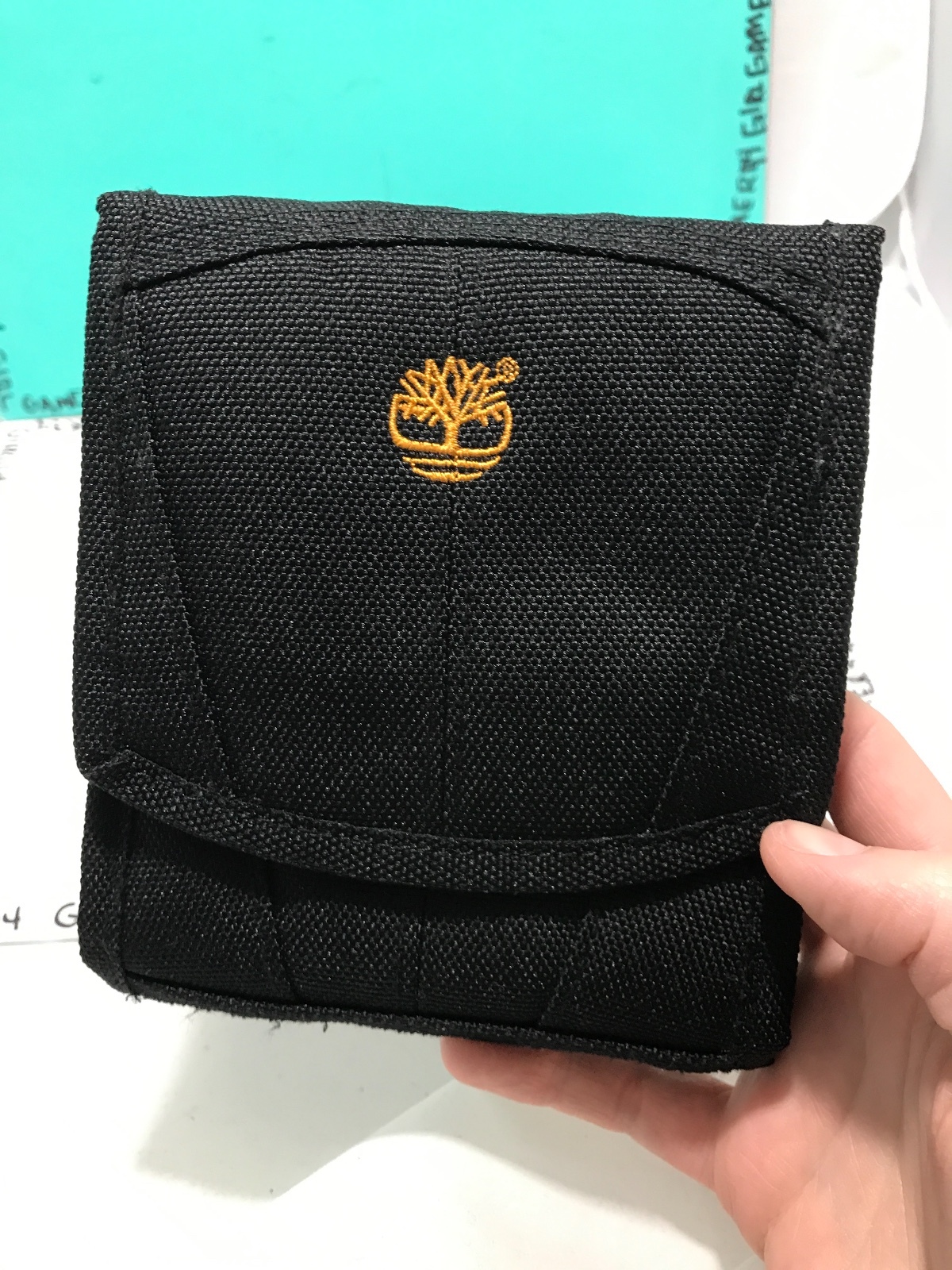 Genuine Timberland Trifold Fabric Wallet - That Converts Into Purse/Lanyard