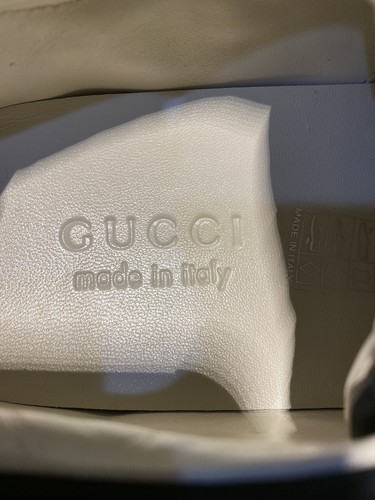 Pre-owned Gucci Authentic  Rhyton Sneakers Men Size 6 Fit Women Size 8/38 In Black