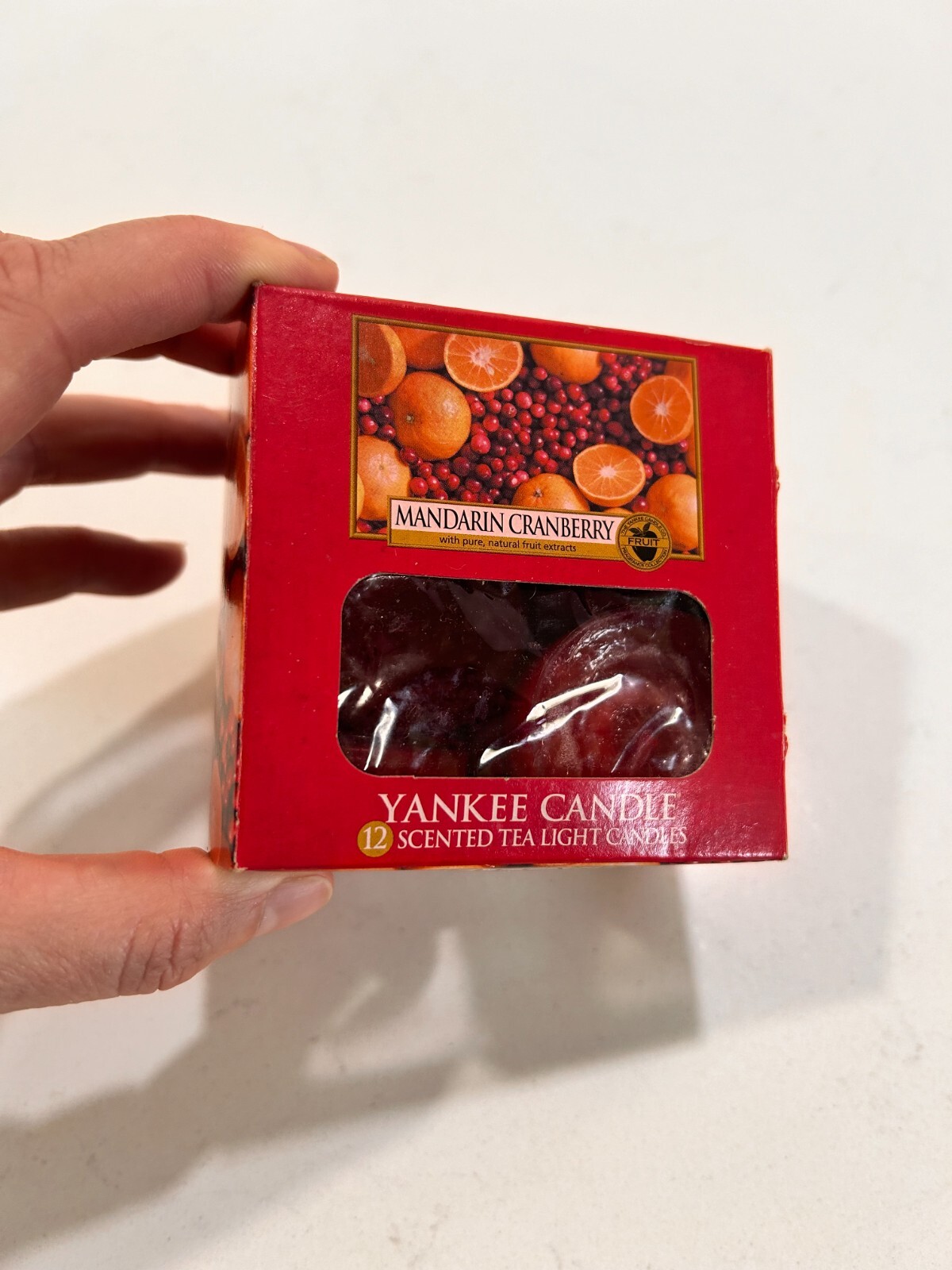 Yankee Candle Mandarin Cranberry Scented Tea Light Candles 9 Count