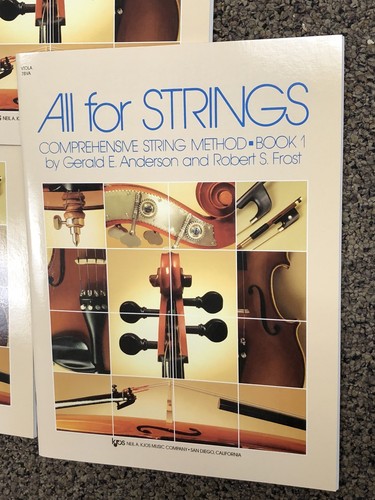 Lot of 3 All for Strings Comprehensive Method Viola Book 1 78VA NEW