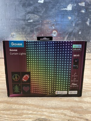 Govee H70B1AA1 RGBIC Curtain Lights - Multicolor 520 LED BRAND NEW SHIPS FAST