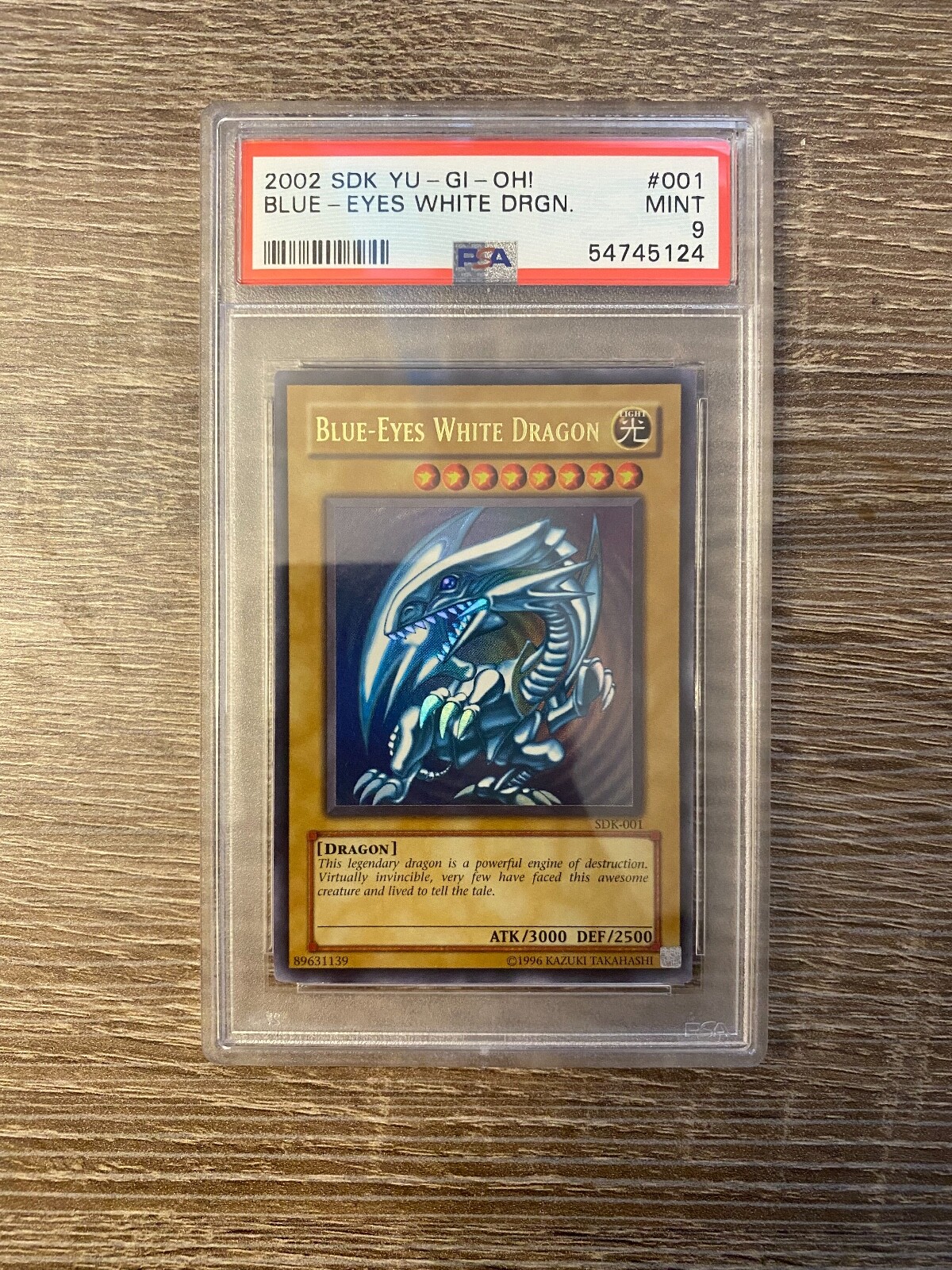 遊戯王　青眼の白龍　 1st Edition SDK-001 ARS8 YUGIOH PSA 9 Mint BLUE-EYES WHITE DRAGON SDK-001 Rare | eBay