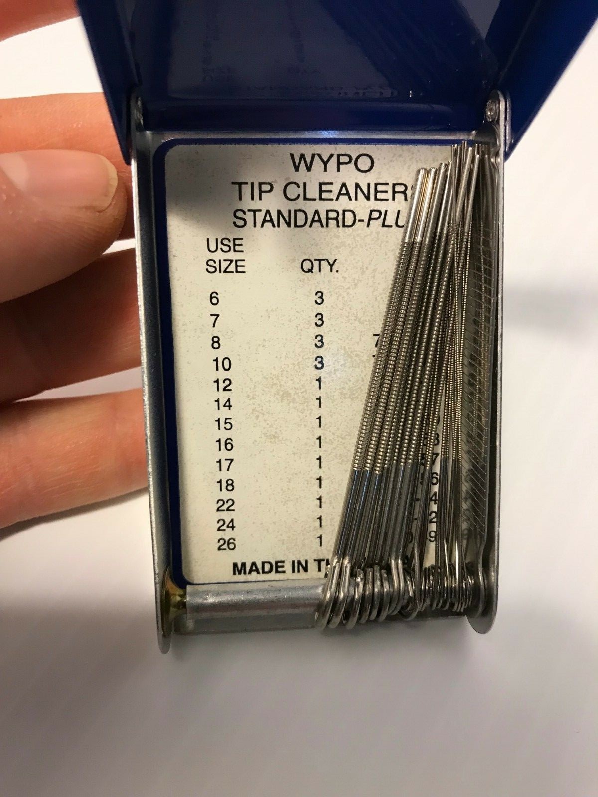 Wypo Standard Plus Tip Cleaners Weld Torch File 21 Wires NEW Sizes 6-26 Tool