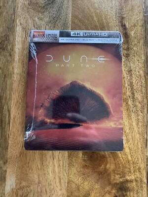 Dune Part Two Steelbook 4K Ultra HD Blu-ray Digital Copy New NIB SEALED