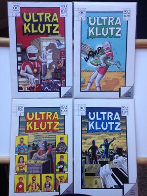 ULTRA KLUTZ #1 2 3 4 (1986) Onward Comics VINTAGE Ultra Man PARODY NM 