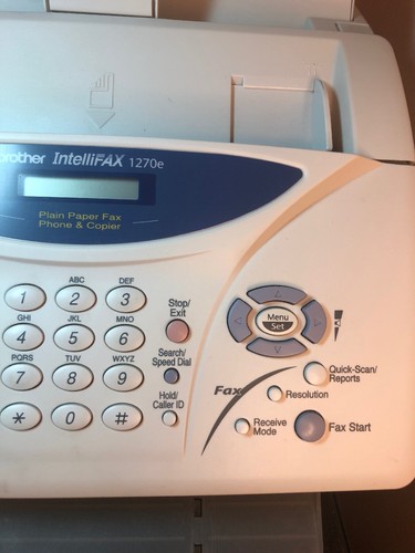 Brother IntelliFax 1270e Fax Machine and Copier Works!