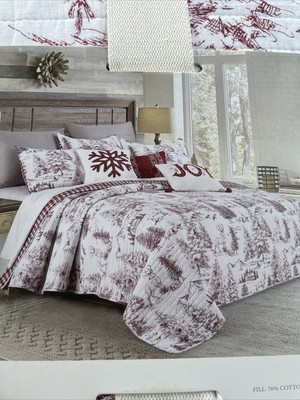 VILLA LUGANO PINE MOUNTAIN Full / Queen QUILT / BLANKET SET 3 PC SET NEW