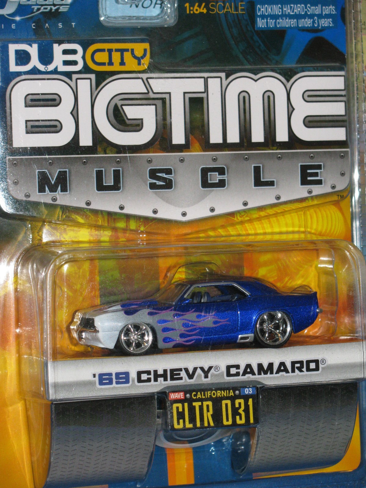 JADA BIGTIME MUSCLE DUB CITY 1969 CHEVY CAMARO FLAMES CLTR 031