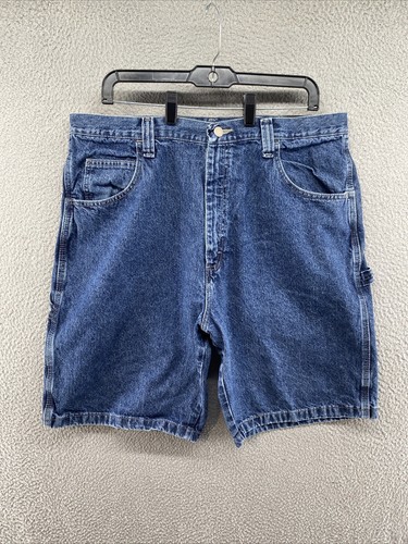 Men's Wrangler Denim Carpenter Shorts Medium Dark Wash
