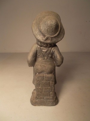 Antique Boy Finial  Figurine Statute not Round Oak Stove