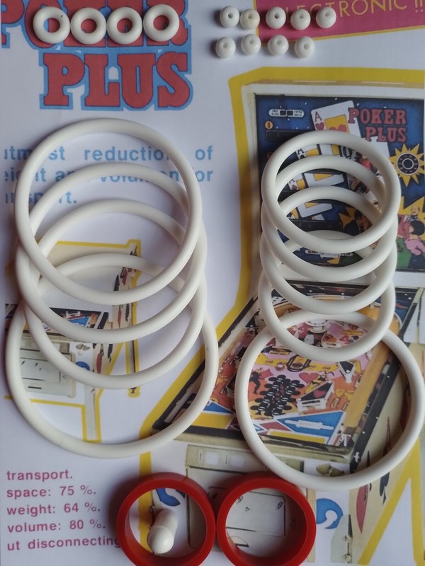 Flipper Recel-Poker Plus-Kit Elastiques Caoutchoucs