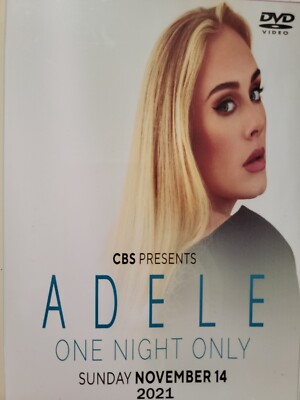ADELE HARD FIND ONE NIGHT ONLY! CBS ''GRIFFITH OBSERVATORY'' NOV. 14 2021 NEW DVD 