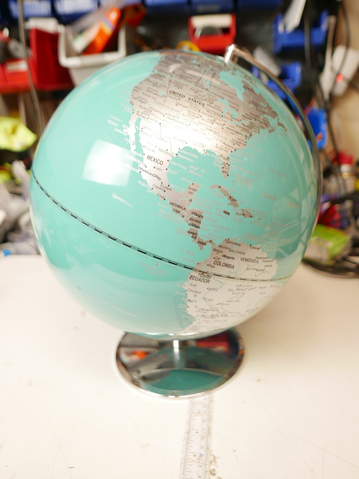 GVD globe documet2−3レアレア美品 GVD globe documet2−3レアレア美品 Z Gallerie 12” World Globe