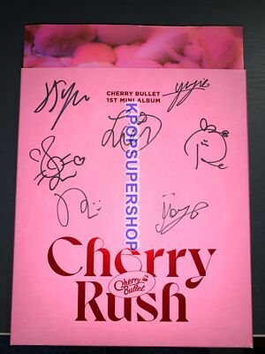 Cherry Bullet 1st Mini Album Rush Autographed Signed CD Promo Bora Photocard