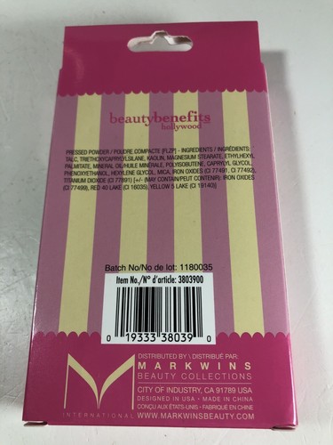 BEAUTY BENEFITS Pressed Powder Total Coverage 0.32 oz Latte New