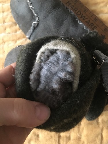 Kids Toddler Mittens Sheepskin Handmade Size 4T- 6 Years