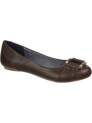 

Женские балетки с коричневой пряжкой и акцентом Frankie DR SCHOLLS, Коричневый, C7908S3