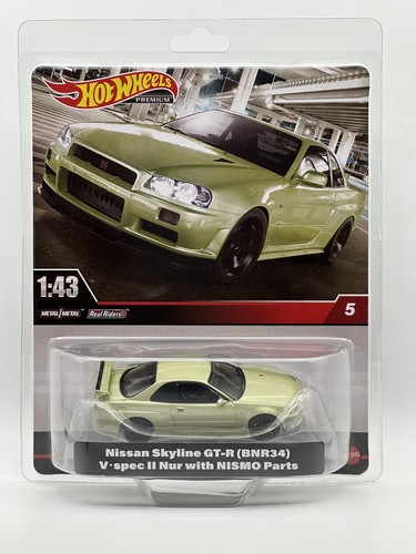 Hot Wheels Premium 2024 Nisson Skyline GT-R {BNR 34} 1:43