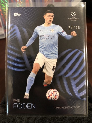 20-21シーズン　フォーデン 2020-21 Topps UCL Japan Edition Gold Refractor #34 Phil