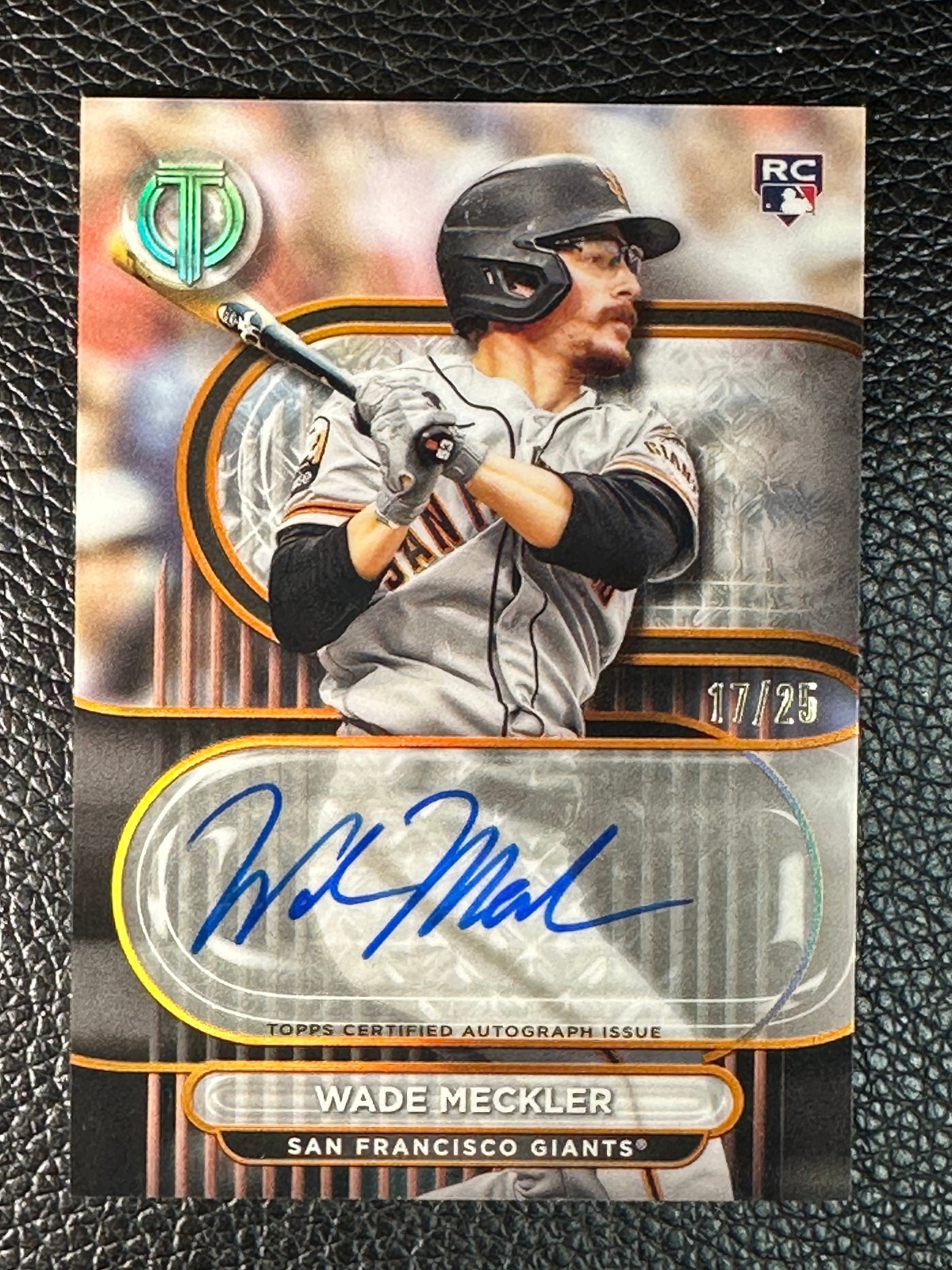 2024 Topps Tribute Orange Wade Meckler 17/25 Auto Autograph RC Rookie